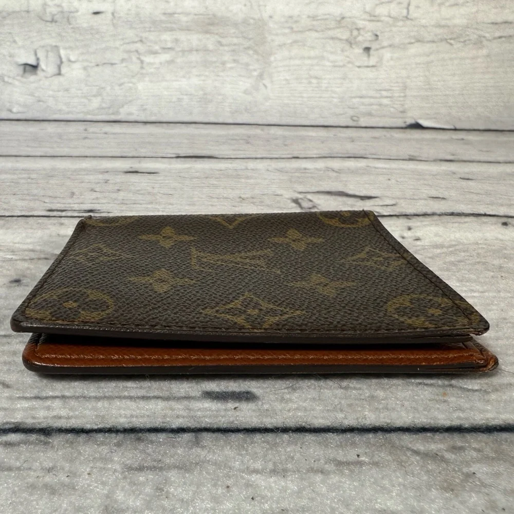 Louis Vuitton Men’s fold Wallet Brown Monogram Canvas Leather - Picture 4 of 14
